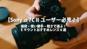 【Sony α7C IIユーザー必見！】値段・使い勝手・軽さで選ぶ！Eマウントおすすめレンズ6選